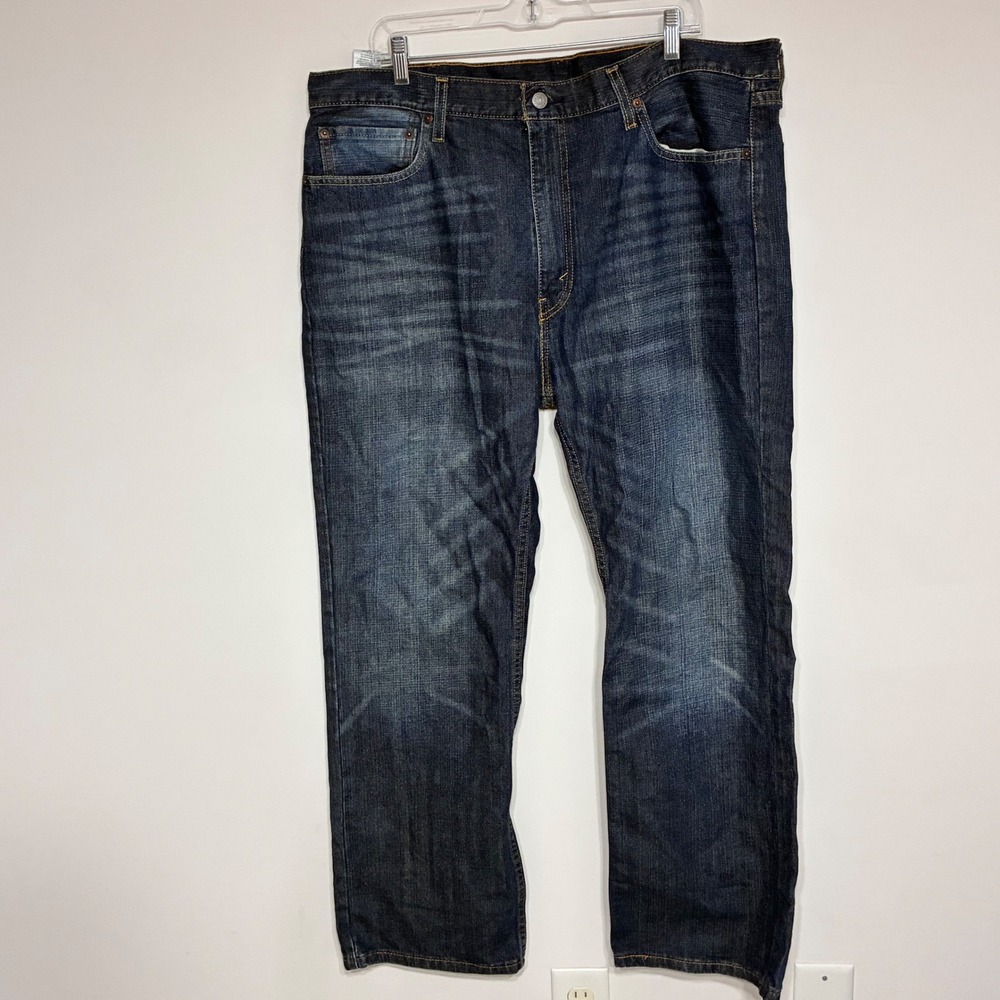Levis 527 Slim Bootcut Jeans Mens 40x30 Dark Wash Indigo Denim 1193